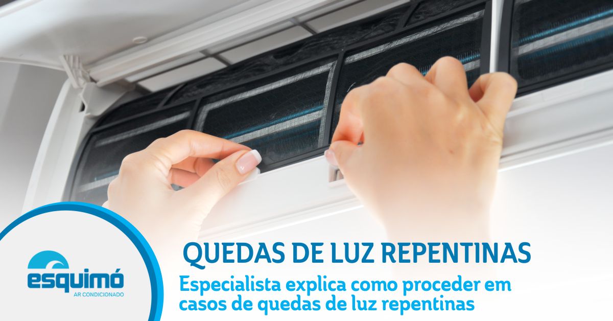 Ar condicionado: especialista explica como proceder em casos de quedas de luz repentinas